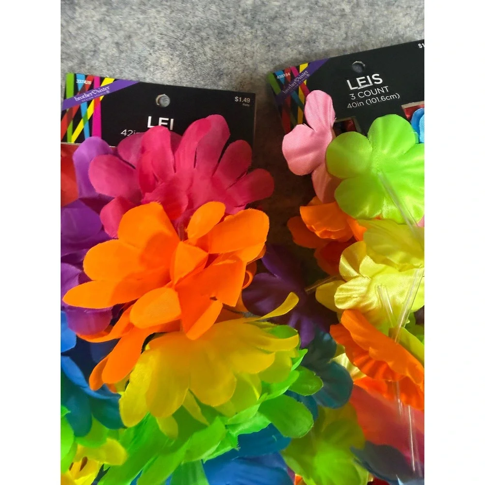 Brother Sister Design Studio Kids Luau Set Hula Skirt Leis Bracelets Hair Clip